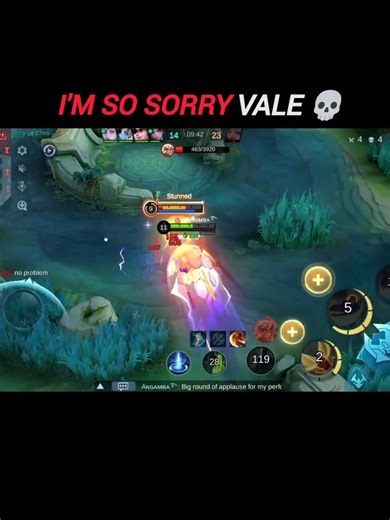 SORRY VALE 🤣 | #mlbbpaquito #mobilelegends #shortvideo