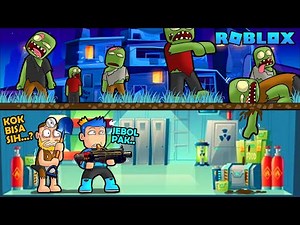 KOTA KU DI SERANG ZOMBIE!! KITA BUAT MARKAS BAWAH TANAH ANTI ZOMBIE DI ROBLOX!!!