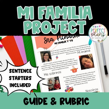 Family Project Mi Familia Spanish Google Slides Poster