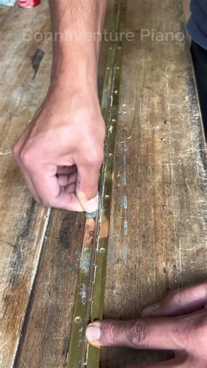 Restoring a Rusty Upright Piano Fallboard Hinge 🎹 #shorts