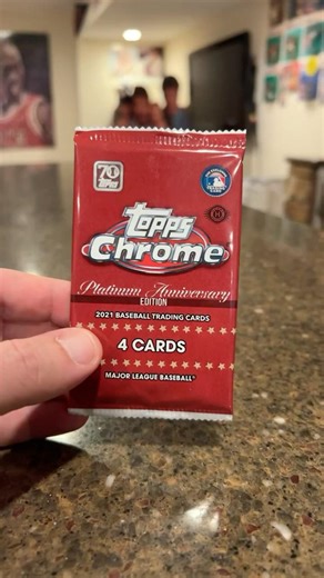 2021 Topps chrome baseball pack, chasing refractors #sportscards #sportscollectibles #baseballcards