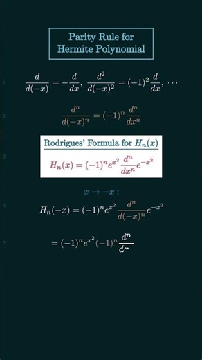 Parity Rule for Hermite Polynomial [2nd Method]