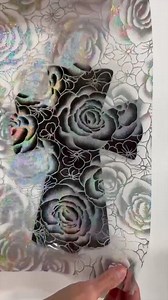 157K views · 3.7K reactions | Can we talk about how stunning our Portia Hologram Foil is??  This transparent foil looks fabulous on almost every color!! #transferfoil #diycrafts #metallicfoils #foils #foiling #crafting #craftingfun #craftingideas #craftideas #DIYInspiration | Artistic Painting Studio | Facebook