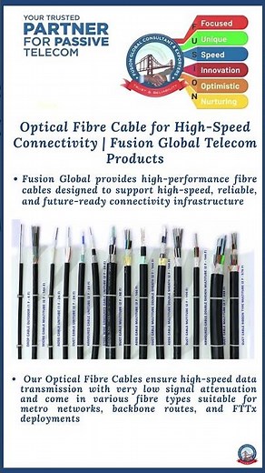 Optical Fibre Cable for High-Speed Connectivity | Fusion Global Telecom Product