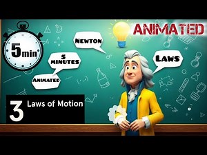 "Newton's 3 Laws of Motion Animation | Explained in 5 Minutes".