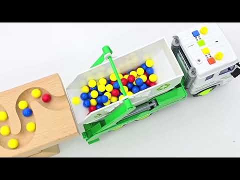 50 Colorful Marbles Racing Through the Marble Run | Fast Marble Track Toy Game