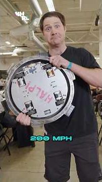 Giant Beyblade shell spinner robot: Hyperpolarized