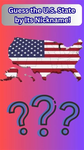 Guess the U.S. State by Its Nickname! Can You Get All? #shorts