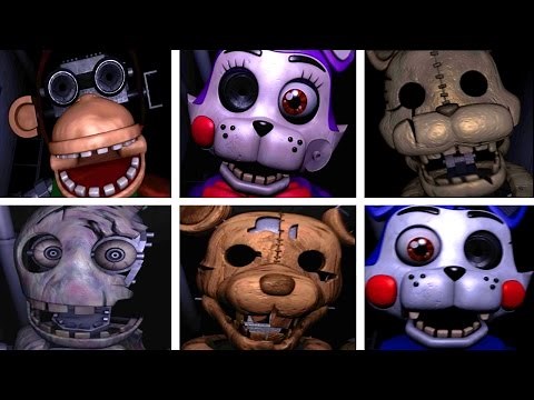 Five Nights at Candy's 2 ALL JUMPSCARES