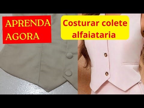 How to sew a lined tailored vest, step by step for beginners. Sewing and finishing