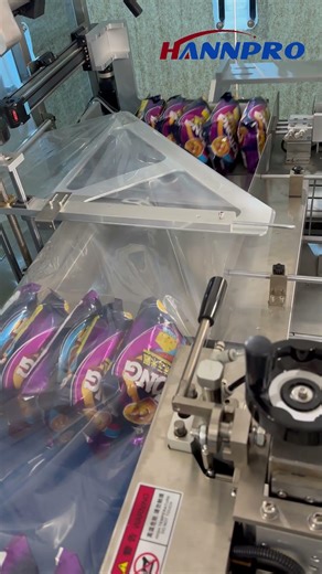 Puffed snacks, 10 packs - Orderly collection secondary packaging machine