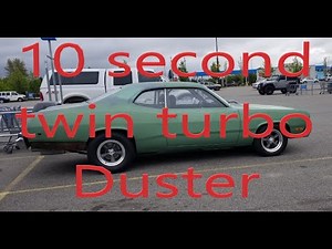 Plymouth duster drag racing. Low 10 second street car.