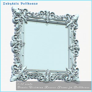 Victorian Rococo Dollhouse Frame: 3D Printable Miniature. STL Download - Etsy Canada