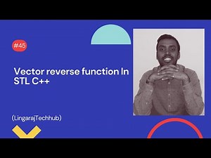 Vector reverse function In STL C++ #45