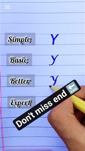 4 Ways to Write “Y” ✍️ | Simple → Best #shorts #shortsfeed #writing #english #caligraphy