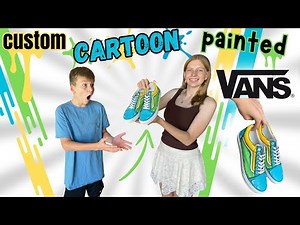 How to Paint CARTOON shoes!!