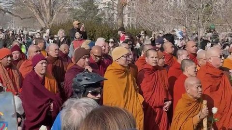 Buddhist monks conclude cross-country 'Walk for Peace' in DC | Haystack News