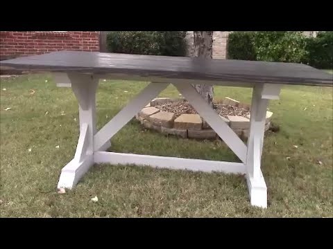 DIY Farmhouse Harvest Table Part 1