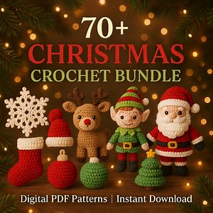 70  Christmas Crochet Patterns: Amigurumi Holiday Bundle (PDF) - Etsy UK