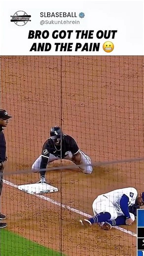 tough play or bad luck 🤔 #baseball #mlb #shorts