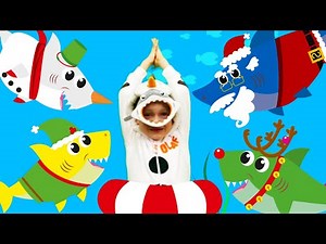 Baby Shark dance Christmas Song for Kids | Sing & Dance with Santa Shark