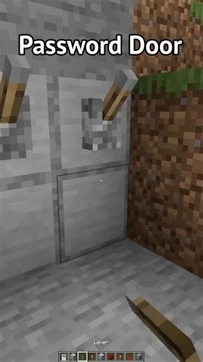 Minecraft password Door🤯(World's Smallest Violin) #minecraft #shorts