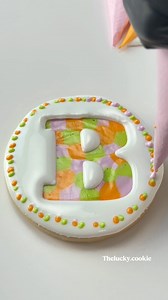 Letter CookieThis cookie 100�ible! Recipes and Cutters link in bio #cookiedecorating #satisfying #edibleart | thelucky.cookie