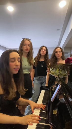 Talented Sisters Singing Queen with Piano