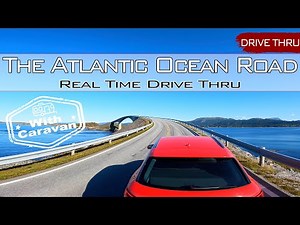 Atlantic Ocean Road Drive Thru - Norwegian Scenic Routes, 4k