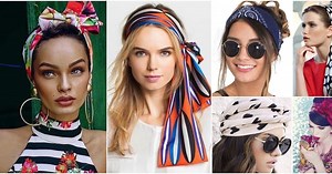 20 Ideas de cómo usar pañoletas y bandanas en el cabello