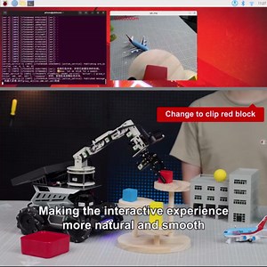 Yahboom Robot Large AI Model ROS2 Programming Python,Lidar SLAM,3D Map Navigation,AI Vision,6DOF Robotic Arm,Voice Control,Intelligent Classification, with Jetson Nano 4GB