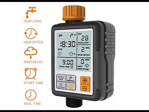 Kazeila Digital Programmable Water Timer Garden Lawn Hose Faucet Sprinkler Irrigation Timer-Overview