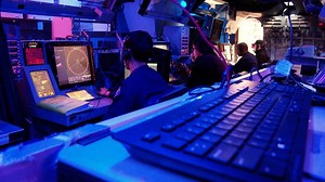 Navy destroyer crew has only seconds to respond to incoming missiles. See them in action