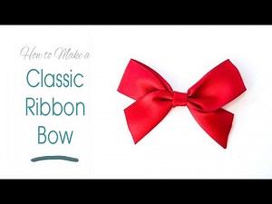 DIY Ribbon Bow | How to Make an EASY BOW for Gift Wrap, Embellishments & Hair Accessories