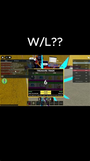 Traded 1 kit, 1 yeti and 2 controls for 3 yellow lightning and 1 scarlet ghost W/L? #bloxfruits