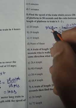 problems on trains Railways exam #maths