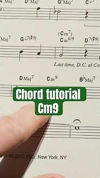 Cm9 chord #chordstutorial #chords #pianochords #jazzchords #keyboardist #pianist #studymusic