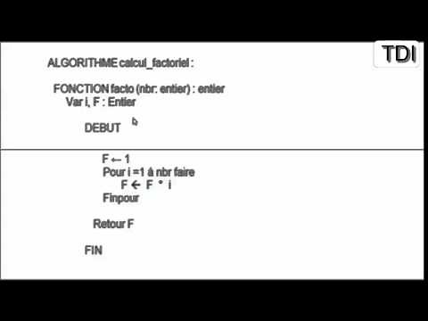 ALGORITHME Les Fonctions et les procedures