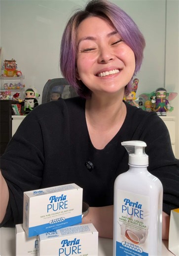 Perla hand and body liquid soap for the win🤍🤍🤍