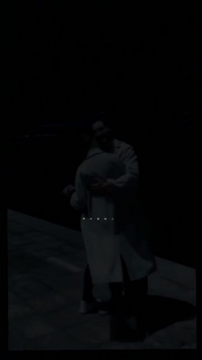 Romantic Nighttime Embrace Captured in Video