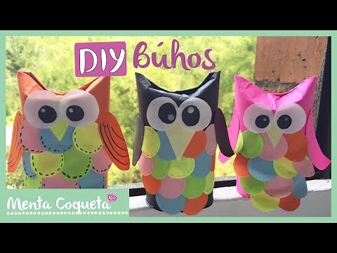 Cómo hacer un búho de cartón