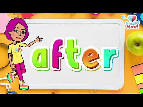 Sight Word For Kindergarten: "After" | High Frequency Word | Learn To Read & Spell | theAsianparent