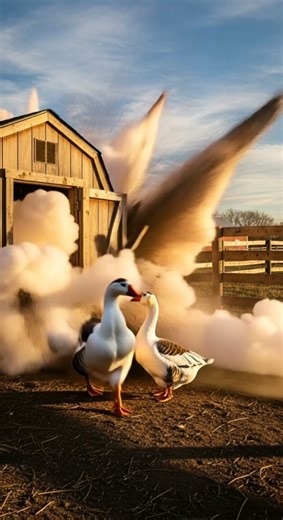 Goose’s Secret Luring Technique Watch This Trick In Action #funny #animals #viral