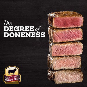 It's always good to have a visual, especially when it comes to a perfectly prepared @Certified Angus Beef ® brand steak! Whether you're placing your order or grilling it up be sure it's served just the way YOU like it! | Certified Angus Beef ® brand