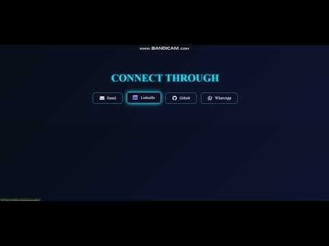 Responsive Contact Section with Magnetic Hover Icons | HTML CSS JavaScript