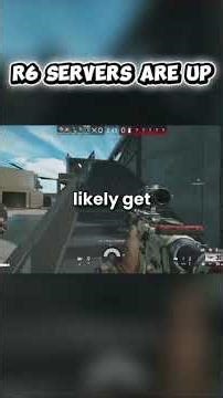 The Rainbow Six Siege Servers Are Online