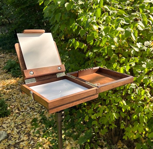 Mini Pochade Box: Portable Artist Paint Set With Palette - Etsy