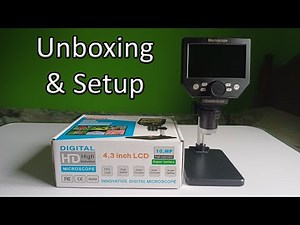 Koolertron 4.3 inch LCD Digital Microscope Unboxing & Set-up