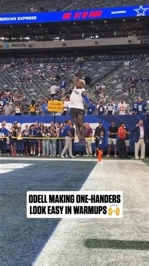 Odell Beckham Jr. Makes One-Handed Catches Look TOO EASY 🤯🔥 #nfl #football #touchdown