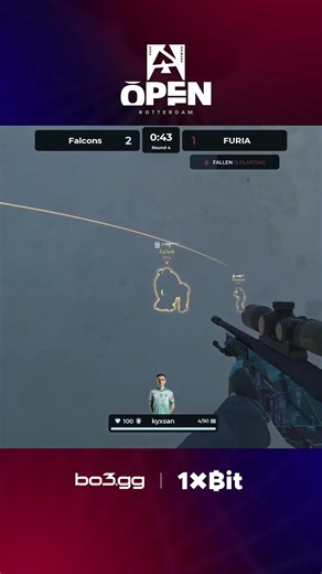 No Scope Mid-Air — kyxsan Destroys FalleN #bo3 #blast #rotterdam #cs2